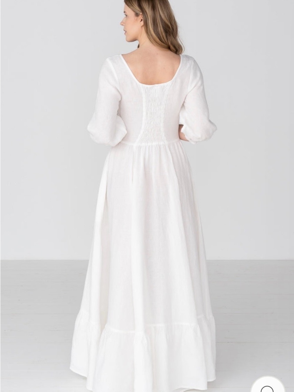 Son de Flor Carmen Linen Maxi Dress - Picture 3 of 7